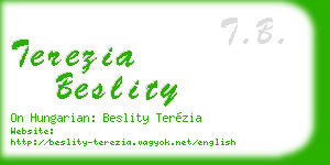 terezia beslity business card