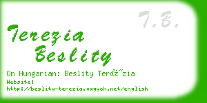 terezia beslity business card